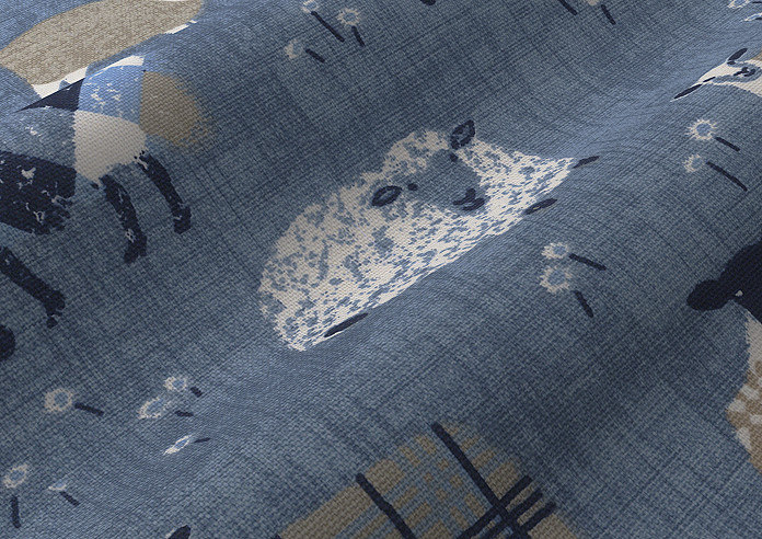 Baa Baa, Denim - Made to Measure Curtains - Image 4